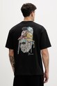 Barrow t-shirt oversize bawełniany czarny S6BWUATH137