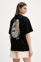 Barrow t-shirt oversize bawełniany S6BWUATH137 czarny