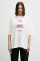 VETEMENTS t-shirt bawełniany Fuck You Very Much ME76TR263V beżowy SS26
