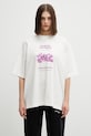VETEMENTS t-shirt bawełniany Fuck You Very Much ME76TR263V beżowy SS26