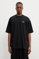 VETEMENTS t-shirt bawełniany FU nadruk czarny ME76TR189B