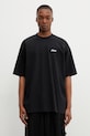 VETEMENTS t-shirt bawełniany FU nadruk czarny ME76TR189B