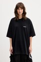 VETEMENTS t-shirt bawełniany Iconic Logo ME76TR138BW czarny SS26