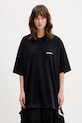 VETEMENTS t-shirt bawełniany Iconic Logo ME76TR138BW czarny SS26