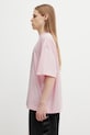 Odzież VETEMENTS t-shirt bawełniany Fuck Everything ME76TR210PX różowy