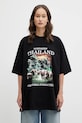 VETEMENTS t-shirt bawełniany Thailand Tourist ME76TR241B czarny SS26