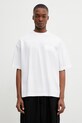 VETEMENTS t-shirt bawełniany Taped Logo bawełna biały ME76TR150W