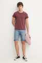 Levi's t-shirt bawełniany LSE_PERFECT A3116.0039 bordowy SS26