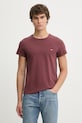 Levi's t-shirt bawełniany LSE_PERFECT bordowy A3116.0039