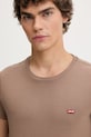 Levi's pamut póló LSE_PERFECT barna A3116.0041