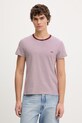 Levi's t-shirt bawełniany LSE_PERFECT TEE wzorzyste bordowy A3116.0043