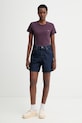 Bavlněné tričko Levi's LSE_PERFECT A3116.0045 fialová SS26