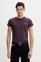 Bombažna kratka majica Levi's LSE_PERFECT A3116.0045 vijolična SS26