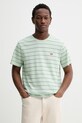 Levi's t-shirt bawełniany LSE_SS ORIGINAL HM wzorzyste zielony A3117.0114