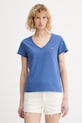 Levi's t-shirt in cotone LSE_PERFECT VNECK semplice blu A3170.0057