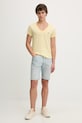 Levi's t-shirt bawełniany LSE_PERFECT VNECK A3170.0058 żółty SS26