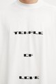 Rick Owens DRKSHDW Tommy t-shirt oversize bawełniany biały DU01F4259.RNEP7