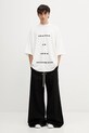 Rick Owens DRKSHDW Tommy t-shirt oversize bawełniany DU01F4259.RNEP7 biały