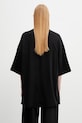 Odzież Rick Owens DRKSHDW Tommy t-shirt bawełniany męski DU01F4259.RNEP5 czarny