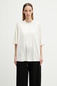 Rick Owens DRKSHDW Walrus T-shirt damski beżowy DS01F4201.JL