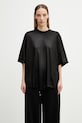 Rick Owens DRKSHDW Walrus T-shirt damski czarny DS01F4201.JL
