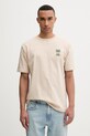 Odzież Kaotiko T-shirt bawełniany AS041.01.G002 beżowy