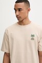 Kaotiko T-shirt bawełniany beżowy AS041.01.G002