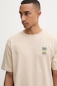 Kaotiko T-shirt bawełniany beżowy AS041.01.G002