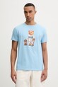 Baron Filou tricou din bumbac Filou CLXV. 000014898 albastru SS26