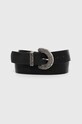 Answear.LAB pasek syntetyczny czarny ld6845.iw