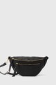 Answear Lab borseta de piele uni negru 886.HKK