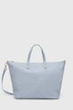 Answear Lab poseta de piele uni albastru 951.HWK