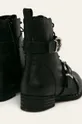 čierna Answear - Kožené členkové topánky