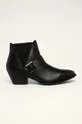 чёрный Answear - Кожаные ботинки Женский