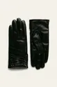 čierna Answear - Kožené rukavice Dámsky