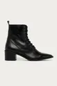 čierna Answear - Kožené členkové topánky Answear Lab Dámsky
