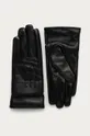 čierna Answear Lab - Kožené rukavice Dámsky