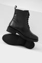 černá Answear Lab - Kožené kotníkové boty
