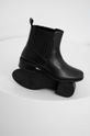 čierna Answear Lab - Kožené členkové topánky