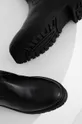 čierna Answear Lab - Kožené členkové topánky