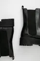 czarny Answear Lab Sztyblety skórzane