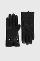 čierna Kožené rukavice Answear Lab Dámsky