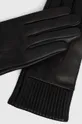 Answear Lab Rękawiczki skórzane czarny