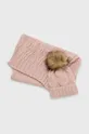 рожевий Шапка і шарф Answear Lab Жіночий