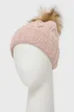 różowy Answear Lab czapka i szalik