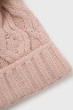 Answear Lab czapka i szalik 2205075.009.DB różowy