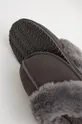 Kućne papuče od brušene kože Answear Lab  Vanjski dio: Brušena koža Unutrašnji dio: Tekstilni materijal Potplat: Sintetički materijal