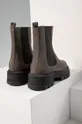 szürke Answear Lab magasszárú cipő velúrból
