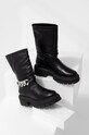 Answear Lab cizme de piele pana la 5 cm negru 220146.DB