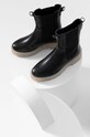 Kožené kotníkové boty Answear.LAB 8116.DB černá WA22
